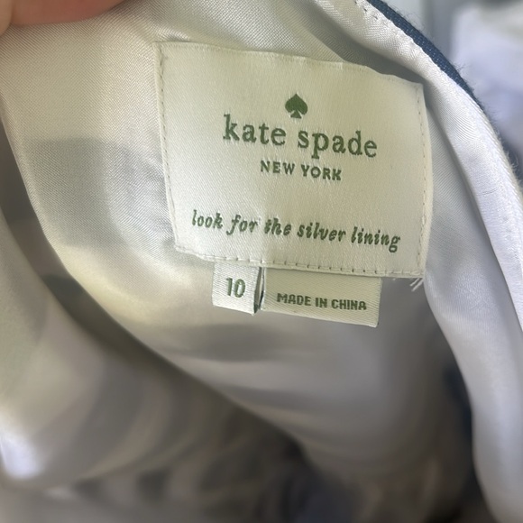 Kate Spade Navy & White Striped Mariella Dress Cap Sleeve Boat Neck - Picture 3 of 6